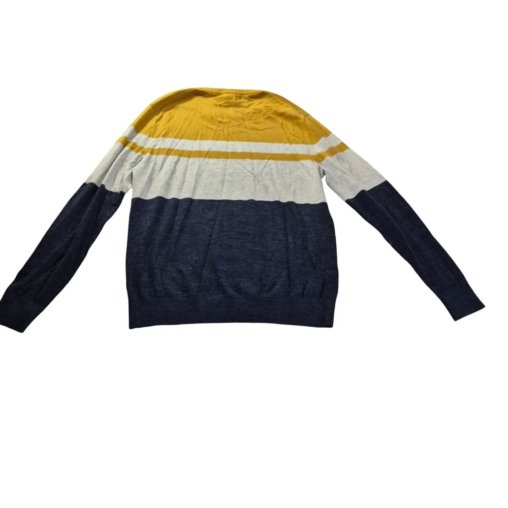 Banana Republic Sweater 653677-00-1 Mens Medium Organic Cotton Colorblock Preppy
